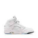 Air Jordan 5 Retro OG White and Metallic Silver - Sneakers