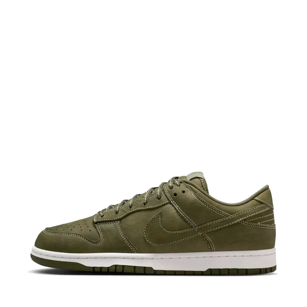 Nike Dunk Low Medium Olive and Summit White - Sneakers