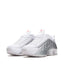 Nike Shox R4 White and Metallic Silver - 24.5cm - Sneakers