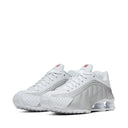 NIKE SHOX R4 WHITE METALLIC SILVER - Sneakers