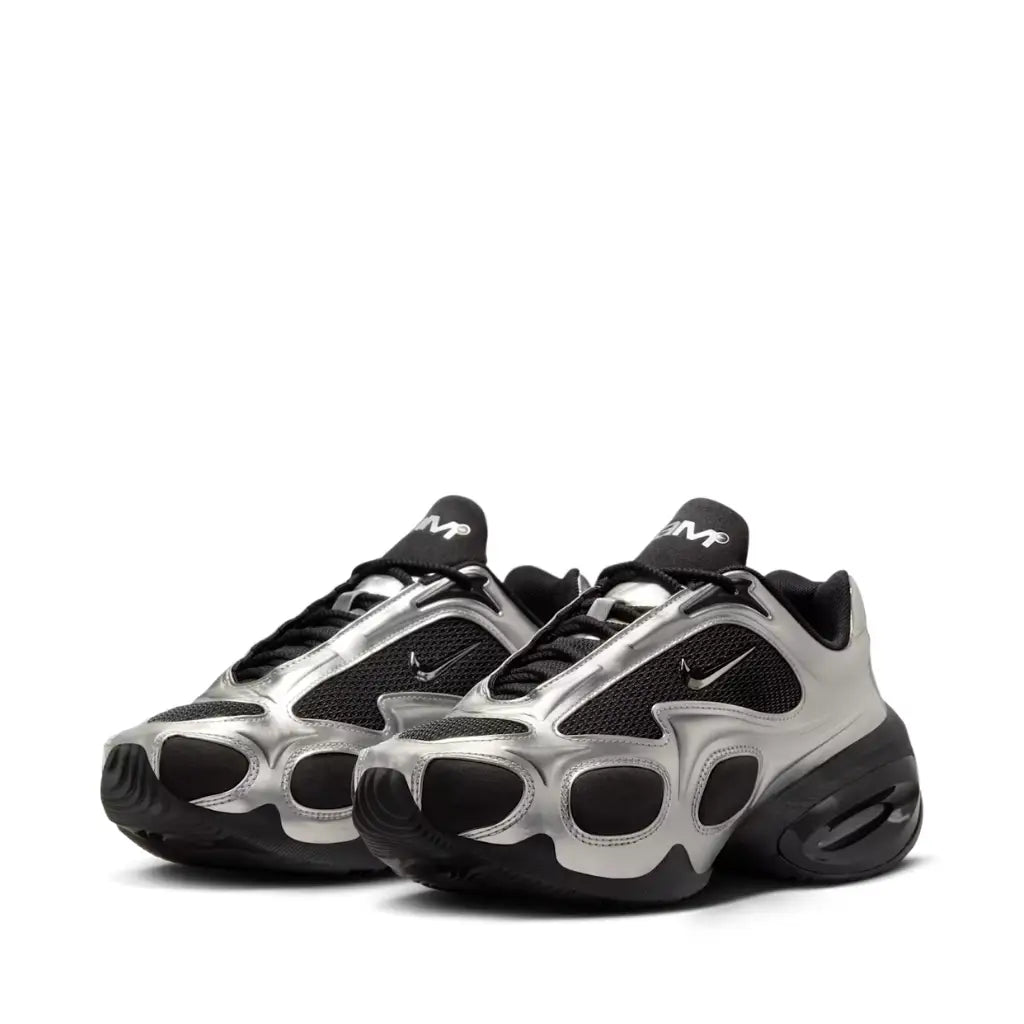 Wmns Air Max Muse Black and Metallic Silver - Sneakers