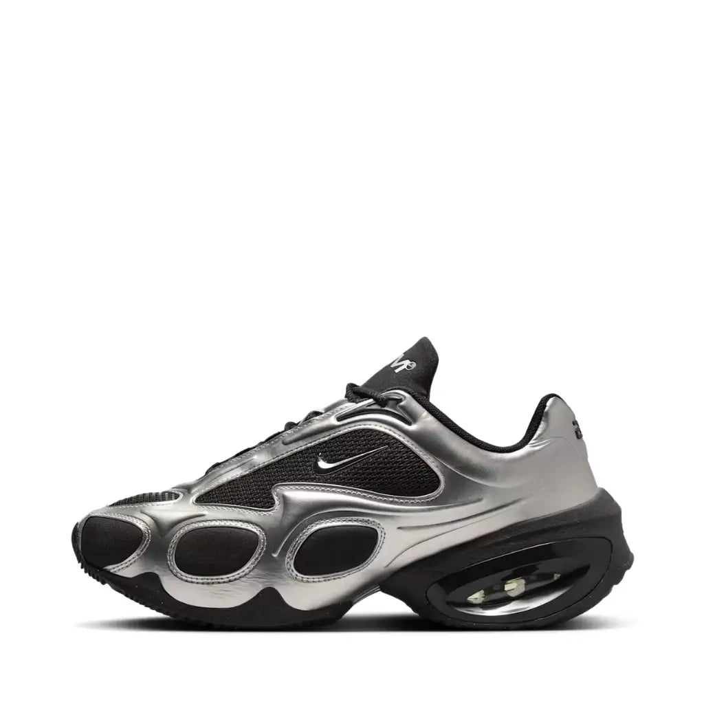 Wmns Air Max Muse Black and Metallic Silver - Sneakers