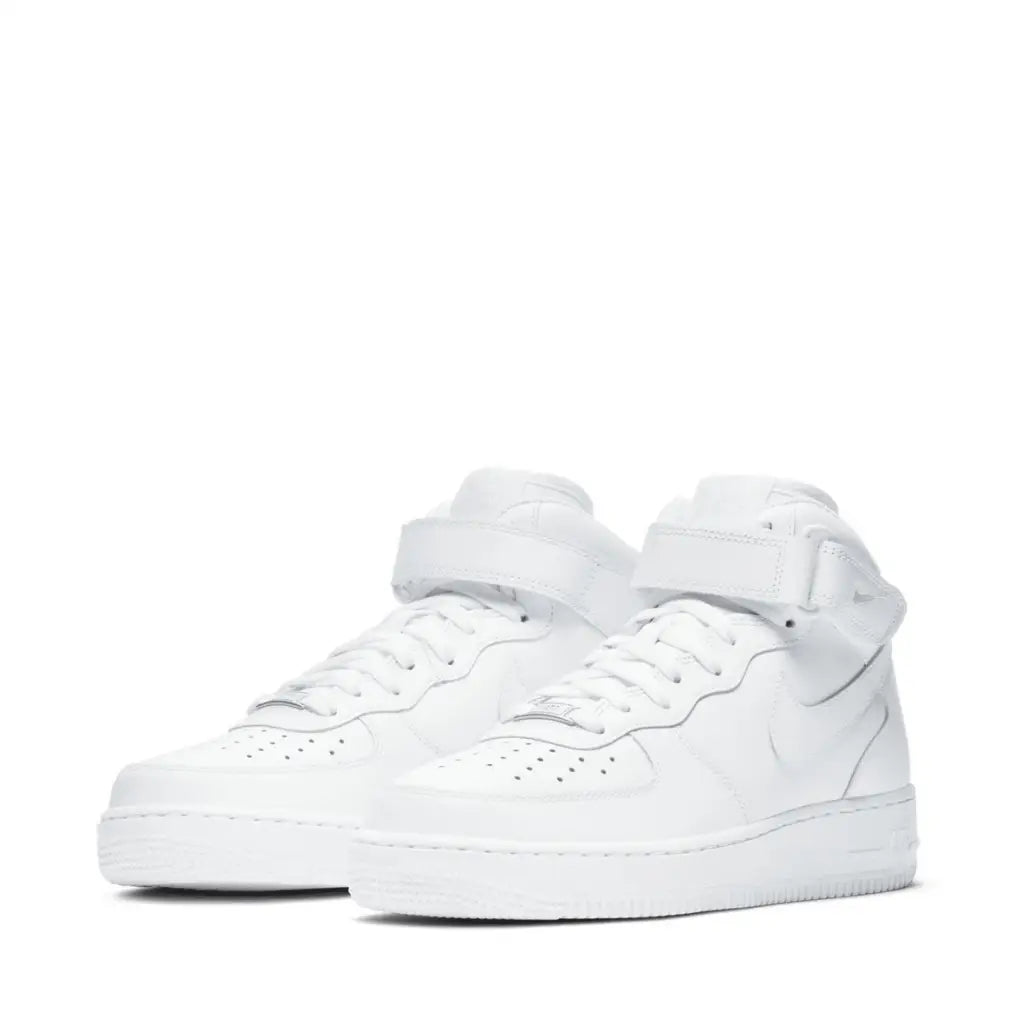 WMNS NIKE AIR FORCE 1 MID TRIPLE WHITE W - 4.5mx - Sneakers